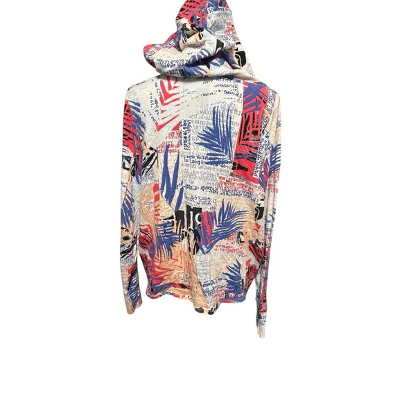 Vintage  CALVIN KLEIN PERFORMANCE HOODIE Logo CROPPED Large Y2K Athleisure - Picture 4 of 9